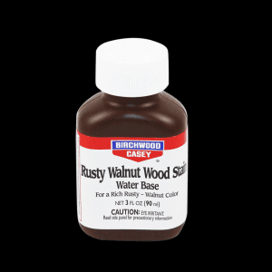 Birchwood Casey 24323 Rusty Walnut Wood Stain WaterBased 3 oz. Bottle