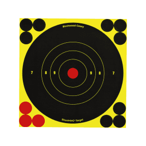 Birchwood Casey Shoot-N-C Reactive Bullseye Targets  12 Pack (Black/Yellow)