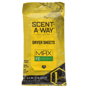 Hunters Specialties ScentAWay Max Earth Dryer Sheets 15 Pack