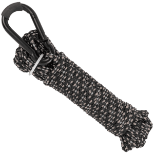 Black Reflective Hoist Rope 25' Long