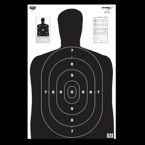 Birchwood Casey EZE-Scorer 23x35 BC27 Silhouette Targets  5 Pack (Black/White)