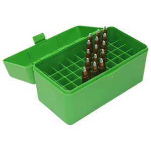 MTM Case-Gard Flip Top Rifle Ammo Box 6mm PPC 50rds (Green)