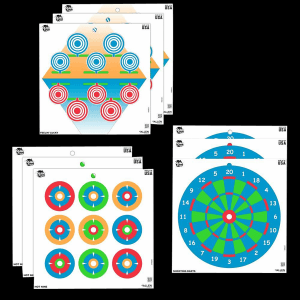 Allen Company EZ AIM 12x12 Plinking the Day Away Paper Targets  12 pack (Multi-Color)