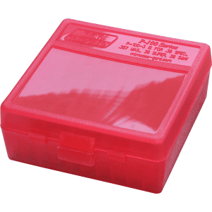 Mtm Case-gard  Mtm P-100-3-29   100rd Pstl Box 38-357  Red