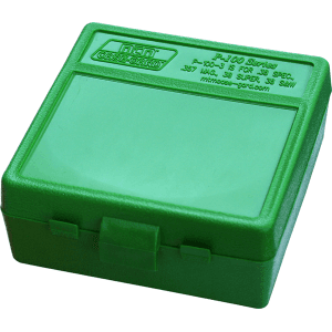 Mtm Case-gard  Mtm P-100-3-10   100rd Pstl Box 38-357  Grn