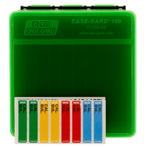 Mtm Case-gard  Mtm P-100-45-16t 100rd Pstl Box 9mm-380 Grn