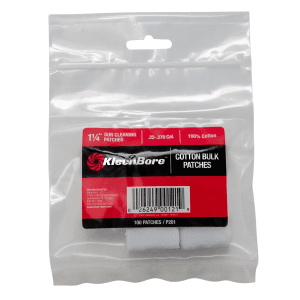 KleenBore P201 Super Shooter  .22  .270 Cal 1.25 100 Cotton Flannel 100 Per Pack