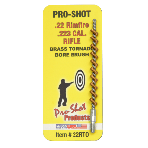 ProShot 22RTO Tornado Bore Brush .22 .223 5.56mm Cal Rifle 832 Thread Brass Spiral Wound Loop