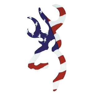 Browning Buckmark Decal Red/White/Blue 6 Vinyl Sticker