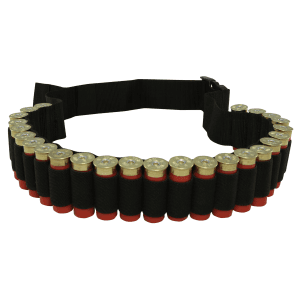 Hunters Shell Belt Black Nylon Holds 25 Shells