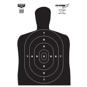 Birchwood Casey EZE-Scorer BC-27 Silhouette Paper Target 12x18 (10 Pack)