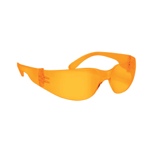 Walkers Game Ear Clearview Wrap Around Safety Glasses (Amber)