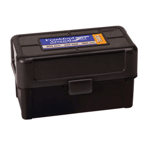 Frankford Arsenal Hinge-Top Black Polymer Ammo Box 50rd