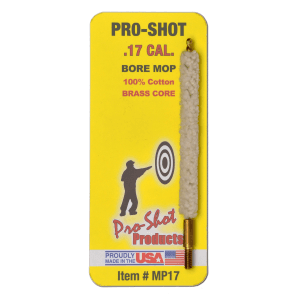 ProShot MP17 Bore Mop  .17 Cal Rifle 540 Thread Brass Core