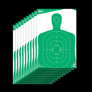 Allen Company EZ AIM 12x18 Silhouette Paper Targets  10 Pack (Green/White)