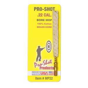 ProShot MP22 Bore Mop  .22 Cal HandgunRifle 832 Thread   Cotton 1.75 Long