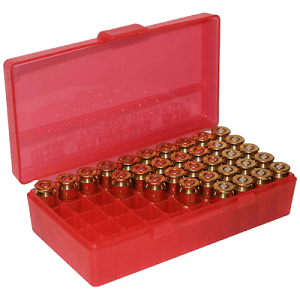 Mtm Case-gard  Mtm P50-38-29    50rd  Pstl Box 38-357  Red