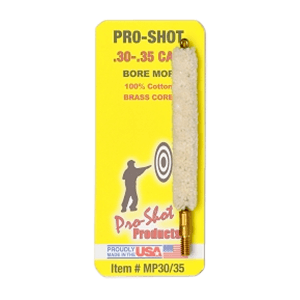 ProShot MP3035 Bore Mop  .30  .35 Cal Rifle 832 Thread Cotton 1.75 Long