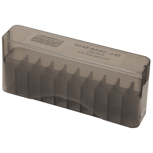 MTM Case-Gard J20 Slip-Top Ammo Box Clear Smoke 20rd