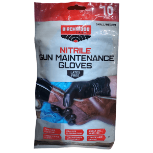 Birchwood Casey Nitrile Gun Maintenance Gloves - Large/XL 10 Pack