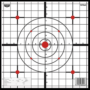 Birchwood Casey EZE-Scorer 12x12 Bullseye Paper Target (13 Pack)