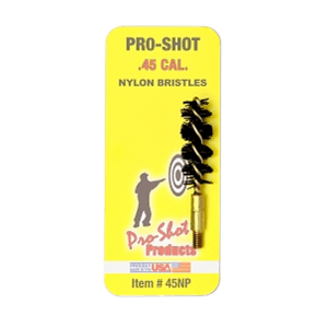 ProShot 45NP Bore Brush  .45 Cal Pistol 832 Thread Nylon Bristles Brass Core
