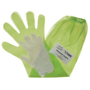 HME Lime Green Game Cleaning Gloves Shoulder Length Form Fitting