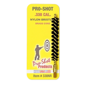 ProShot 338NR Bore Brush  .338 Cal Rifle 832 Thread Nylon Bristles Brass Core