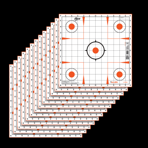 Allen Company EZ AIM HighQuality 12x12 Sight-In Targets  13 Pack (Black/White)