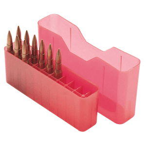 MTM CaseGard Slip-Top Ammo Box Red Polypropylene 20rd