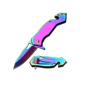 Tac-Force 2.7 Spring Assisted Pocket Knife (Rainbow)