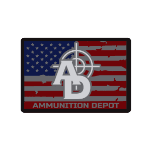 Ammunition Depot - Logo Flag Sticker