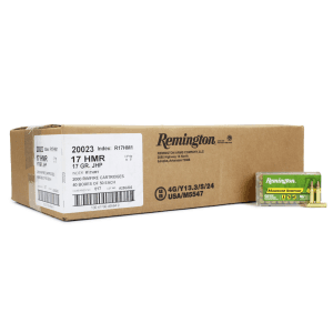 Remington Premier 17 HMR 17 Gr JHP (Case)