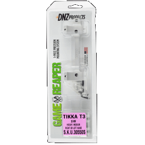DNZ 30550S Game ReaperTikka Scope MountRing Combo Silver 30mm