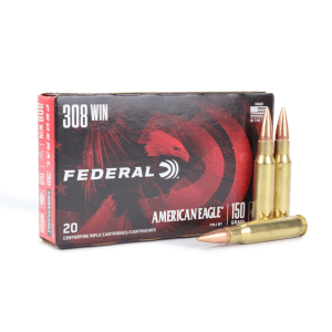 Federal American Eagle .308 Winchester 150 Gr FMJ BT (Box)