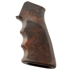 Hogue OverMolded Grip Finger Grooves Red Lava Rubber