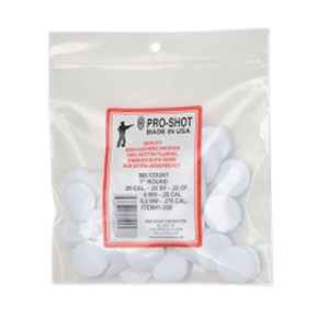 ProShot 1300 Cleaning Patches  .22  .270 Cal 1 Round Cotton Flannel 300 Per Bag
