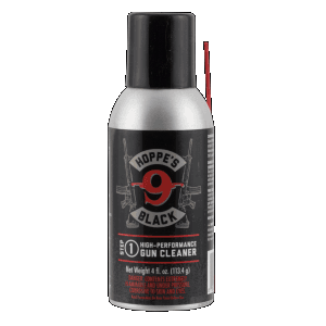 Hoppes HBC4A Black Gun Cleaner Removes Oil Grease Dirt 4 oz. Aerosol Can with Extension Tube