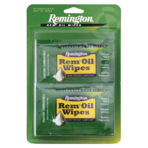 Remington Accessories 18411 Rem Oil  CleansLubricatesProtects Single Pack Wipes 12 Per Pack