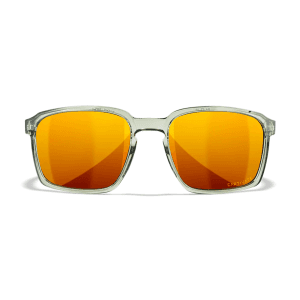 Wiley X Alfa Sunglasses ML Bronze Mirror Polycarbonate Gloss Crystal Olive Frame