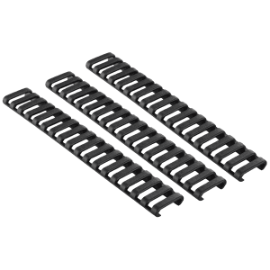 Ergo LowPro Ladder 18 Slot Black Rail Covers 3 Pack