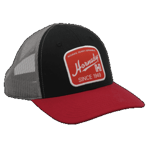 Hornady Mesh Retro Tricolor Trucker Hat  Adjustable (Black/Red)