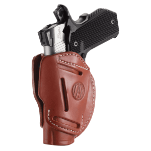 1791 Gunleather 3-way Classic Brown Leather Pistol Holster with Belt Loop 3WH1CBRA