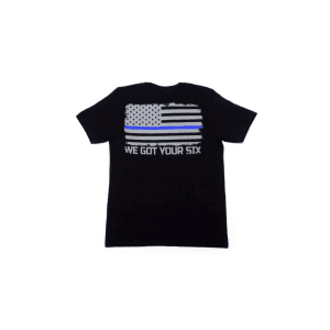 Ammunition Depot Thin Blue Line T-Shirt  Black (3XL)