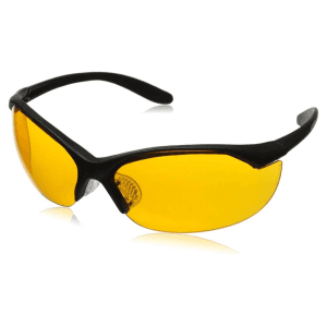Howard Leight Vapor II Safety Glasses  Orange Lens with Black Frame