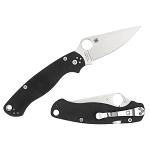 Spyderco C81GPLE2 Para Military 2 3.42 Folding Plain Knife C81GPLE2