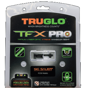 TruGlo TFX Pro Handgun Sights CNC Steel Black for Sig Sauer P238
