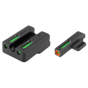 Truglo TFX Pro HK 45C Handgun Sights Black Green Tritium Fiber Optic