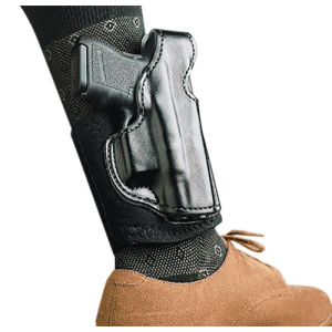Desantis Gunhide Die Hard Rig Shield Black Leather Ankle Holster Right Hand Smooth Finish 014PCX7Z0
