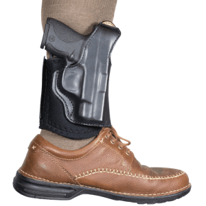 Desantis Gunhide Die Hard Rig Black Leather Ankle Right Hand Revolver Gun Holster 014PC02Z0